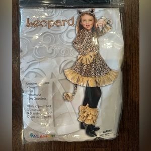 Halloween Costume- Leopard Dress Costume Girls Size Medium 8-10. New in Box